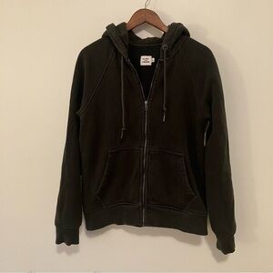 Flint And Tinder 10 Year Hoodie Mens Medium Forest Green Full Zip USA Made